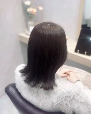 ミディアム カラー suzuka/透明感 カラー 美髪縮毛矯正のヘアスタイル