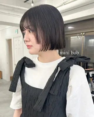 ミディアム カラー レイヤーボブ/ 艶カラー/サナ🌼のヘアスタイル