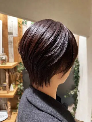 ショート カラー 岡本 葵のヘアスタイル