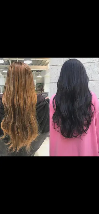 ロング カラー comfy すずなのヘアスタイル