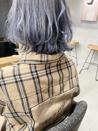 ミディアム マエダ リョウのヘアスタイル