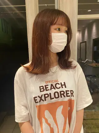 ミディアム musiiik saya/今泉のヘアスタイル