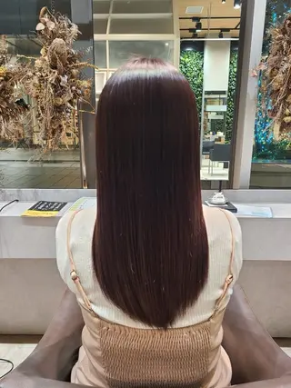 ロング カラー 原 萌香のヘアスタイル