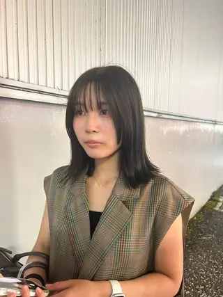 ミディアム カラー Yui. ハイトーン/パーマ/のヘアスタイル