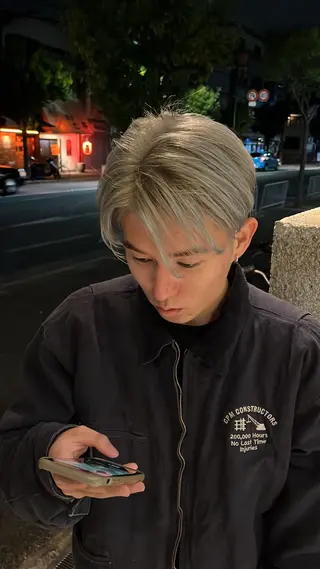 カラー メンズ 藤井 美歩/赤髪のヘアスタイル