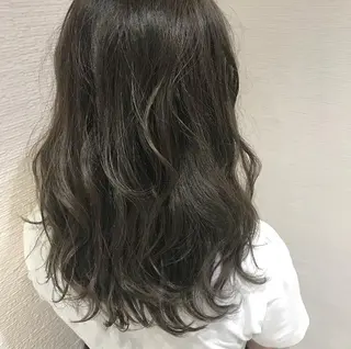 ミディアム カラー 韓国ヘア/耳ツボジュ エリー♡ayumuのヘアスタイル