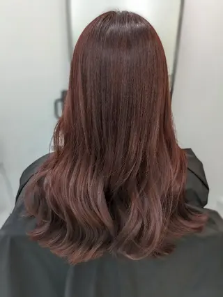 セミロング カラー 艶髪韓国ヘア🇰🇷 韓国風メンズカット のヘアスタイル