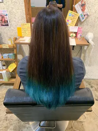 ロング カラー MIRUCO by KURAKU所属・⭐️ハイトーンカラー ⭐️メンズパーマ達成のヘアスタイル