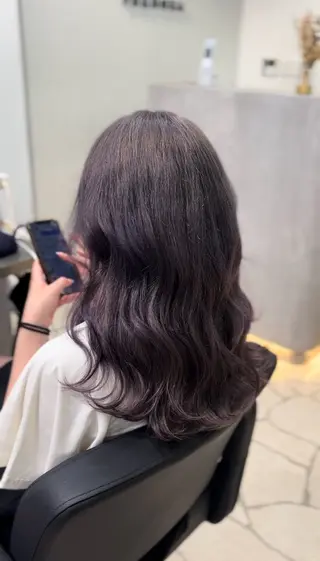 ミディアム カラー lapis マリナのヘアスタイル