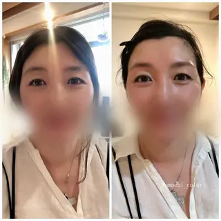 ミディアム カラー パーマ ヘアアレンジ メンズ キッズ ネイル マツエク・マツパ 隠れ家サロンso you所属・yukimi .のヘアスタイル