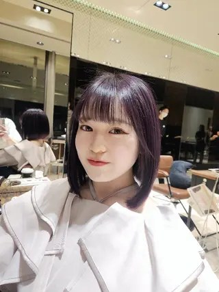 ミディアム カラー Nanako。/韓国 ヘア/顔周りカットのヘアスタイル