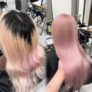 ロング カラー RIO🩶NEXT/ エクステ/ハイトーンのヘアスタイル
