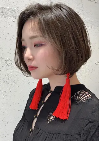 ミディアム 松本 夏海のヘアスタイル