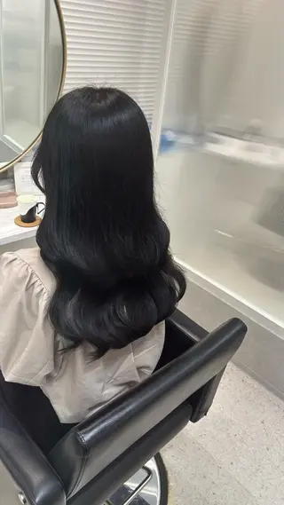 ロング カラー 韓国風カット大人気☆ 鈴木星奈のヘアスタイル