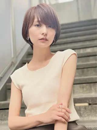 ショート ショート/ボブ/縮毛 三上達大のヘアスタイル