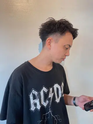 メンズ h a k u 大倉 卓人のヘアスタイル
