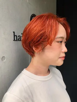 ショート カラー ヘアアレンジ ミヤギ リュウキのヘアスタイル