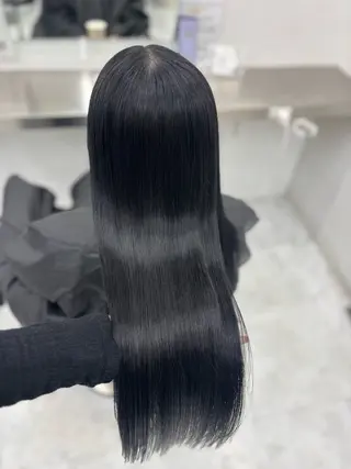 ロング カラー 韓国風暗髪ヘア🤍 🫧MIREIのヘアスタイル