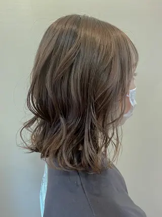 ミディアム カラー ✴︎ヒラガカナ✴︎ ECLAT HAIRのヘアスタイル