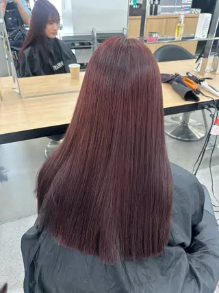 ロング カラー 愛結 暖色カラー🎀🩰のヘアスタイル