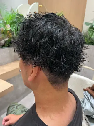 パーマ メンズ 桑原 りゆのヘアスタイル