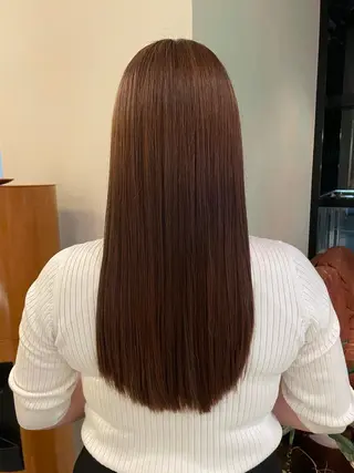 ロング RIN／韓国ヘア レイヤーカットのヘアスタイル