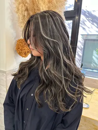 ロング カラー ヘアアレンジ Dimo＆所属・ハイライトカラー /ダイスケのヘアスタイル