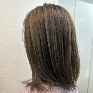 ミディアム カラー fuu。。。銀座所属・美髪質改善✨ 縮毛矯正✨HIDEのヘアスタイル
