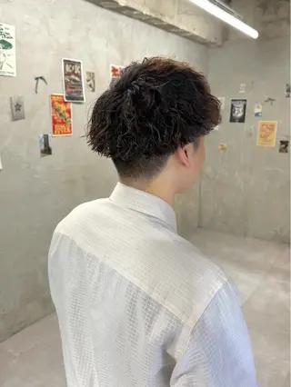 パーマ メンズ 透明感カラー/メンズ /ボブKanna🪄のヘアスタイル