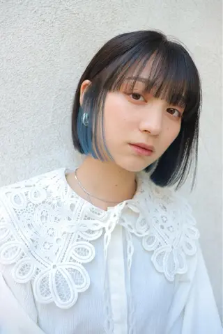 ミディアム カラー カラー/レイヤー/ 髪質改善/PAAQのヘアスタイル