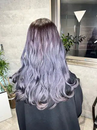 ロング カラー 新宿ダブルカラー のりのヘアスタイル