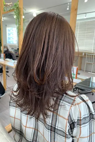 ロング カラー ツヤカラー🤍 ARISAのヘアスタイル