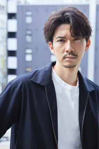 ミディアム パーマ メンズ メンズショート美容師 💈高橋和真💈のヘアスタイル