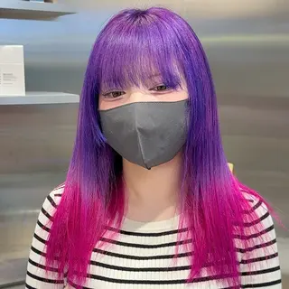 ミディアム カラー 【派手髪】【個性派】 lilica💫⚡️のヘアスタイル