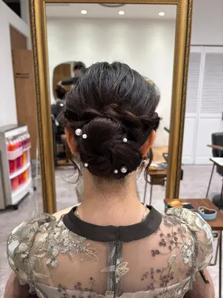 ヘアアレンジ ピンクカラーアレンジ 🩷AYANA🩷のヘアスタイル