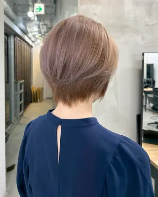 ショート カラー 🫐寒色系カラー 🫐ヤマナカリリカのヘアスタイル
