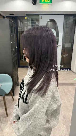 ロング カラー ミウラナツサ 🖤レイヤーカットのヘアスタイル