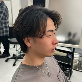 パーマ メンズ youres hair 髪質改善トリートメント&ヘッドスパ  新宿三丁目店【ユアーズヘア】所属・🦋透明感カラー 👑NODOKA🦋のヘアスタイル