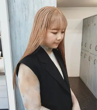 ロング カラー ✨原宿ハイトーン ブリーチ職人菊池のヘアスタイル