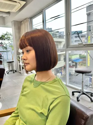 ミディアム AKARI🌟ボブ/ ハイライト/似合わせのヘアスタイル