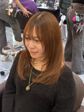 セミロング 似合わせカラー 🐣ひなた🐣のヘアスタイル