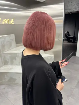 ミディアム カラー 🥨ケアブリーチ🥨 栄 かのんのヘアスタイル