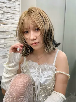 ミディアム カラー Daisy🎀【福岡 美容室】chiakiのヘアスタイル