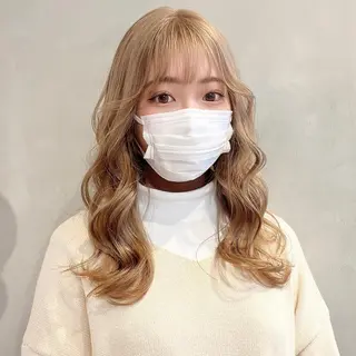 ロング カラー 🤍髪質改善➕透明感 カラー🤍川上葵のヘアスタイル