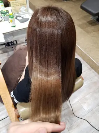 ロング カラー とみー 艶カラー/  大人女性のお悩み相談のヘアスタイル