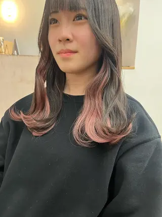 ロング カラー vince gio所属・小田 輝太郎のヘアスタイル