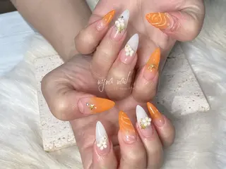 ネイル 花 火のネイルデザイン