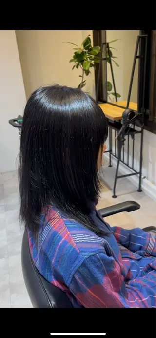 ミディアム カラー fifthパーマ透明 感カラー✨齊藤晋壱朗のヘアスタイル