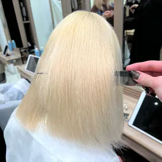 ミディアム カラー うる艶ハイトーン 💎りゅうやのヘアスタイル