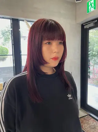 ロング 鶴井 美空のヘアスタイル